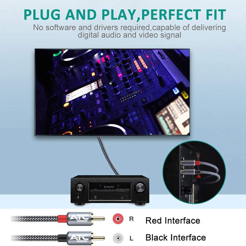 ATC HQ 2xRCA / 2xRCA 3m Cable ATC HQ 2xRCA / 2xRCA 3m Cable - Image 3