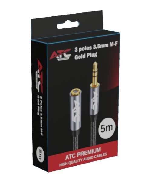 ATC HQ 3.5mm M/F Cable 5m ATC HQ 3.5mm M/F Cable 5m - Image 2