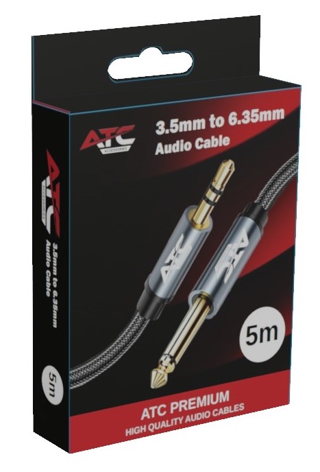 ATC HQ 3.5mm ST / 6.35 MO 5.0m Cable ATC HQ 3.5mm ST / 6.35 MO 5.0m Cable - Image 2