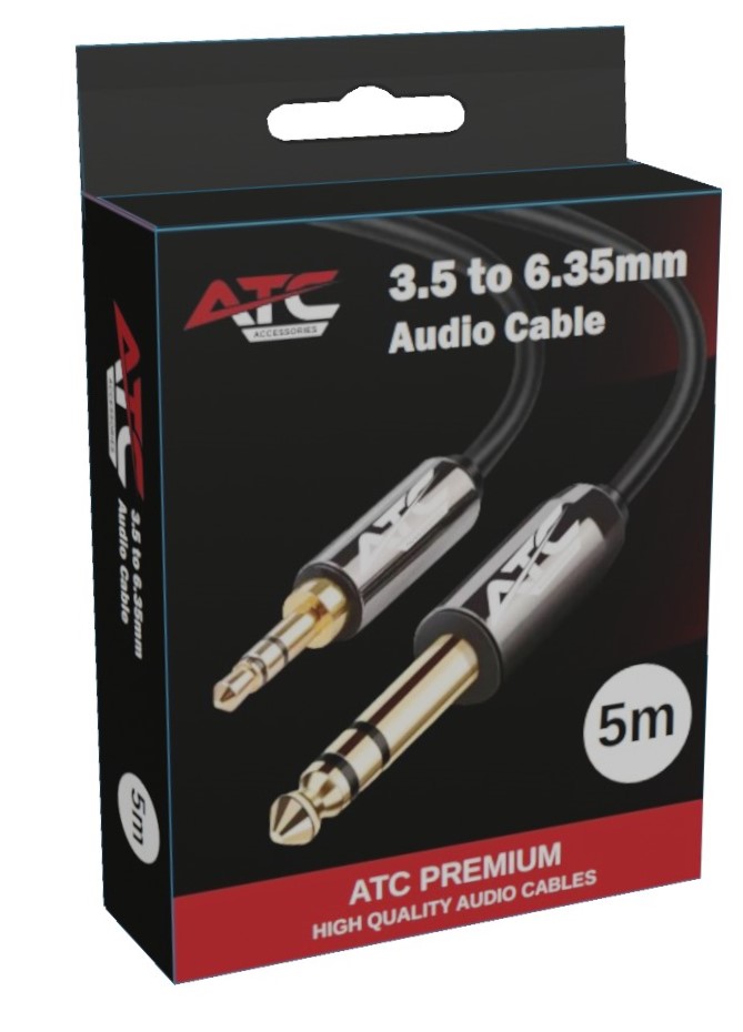 ATC HQ 3.5mm ST / 6.35 ST 5.0m Cable ATC HQ 3.5mm ST / 6.35 ST 5.0m Cable - Image 2