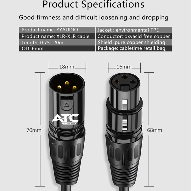 ATC HQ Canon Xlr M/F 2m ATC HQ Canon Xlr M/F 2m - Image 3