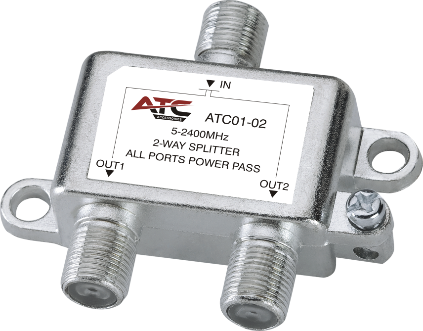ATC Διακλαδωτής 2 Εξόδων 5-2400Mhz ATC Διακλαδωτής 2 Εξόδων 5-2400Mhz