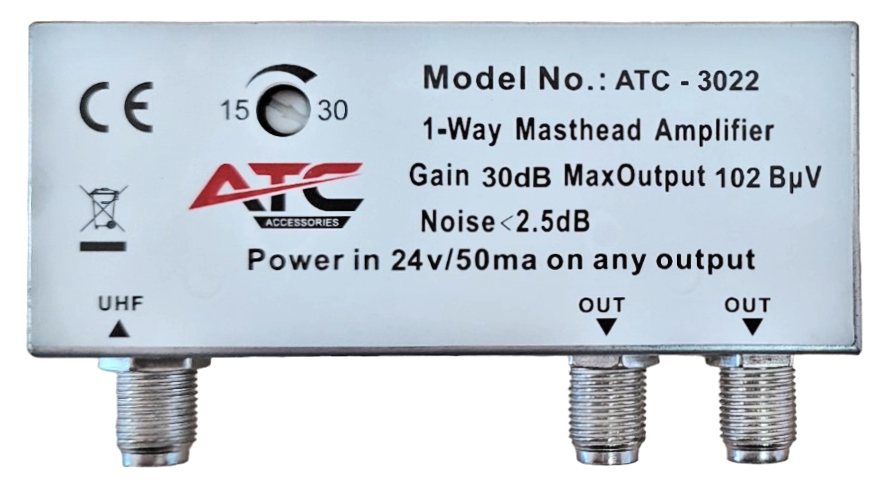 ATC Ενισχυτής Ιστού 30dB ATC-3022 5G LTE700 2 Εξόδων ATC Ενισχυτής Ιστού 30dB ATC-3022 5G LTE700 2 Εξόδων - Image 2