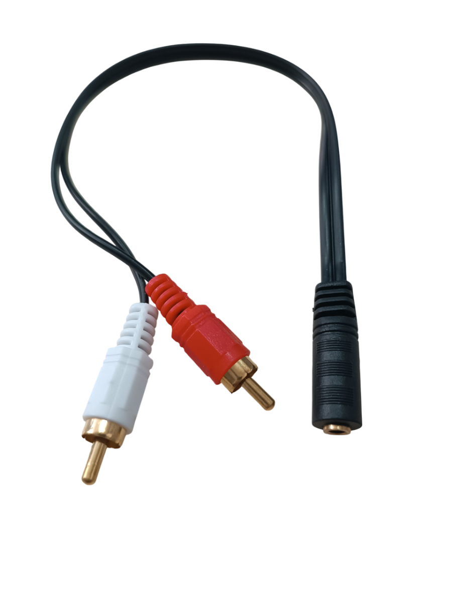 ATC Καλώδιο 3.5mm Θηλ. / 2RCA Αρσ. 0.20m ATC Καλώδιο 3.5mm Θηλ. / 2RCA Αρσ. 0.20m