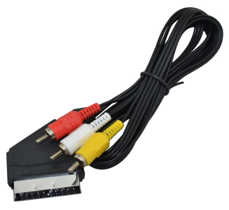 ATC Καλώδιο Scart σε 3RCA 1.5m Χωρίς Διακόπτη ATC Καλώδιο Scart σε 3RCA 1.5m Χωρίς Διακόπτη