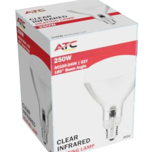 ATC Λάμπα Υπερύθρων 250W IP20 Διάφανο