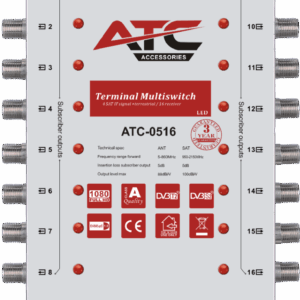 ATC Πολυδιακόπτης ATC-0516 (1 Sat + 1 Ter / 16 Εξόδοι)