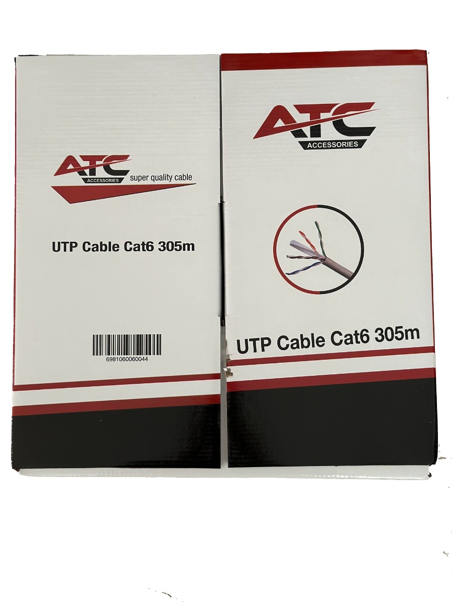 ATC Στροφείο Δικτύου ATC-613 UTP CAT6 305m Γκρί Εσωτερικό ATC Στροφείο Δικτύου ATC-613 UTP CAT6 305m Γκρί Εσωτερικό - Image 2