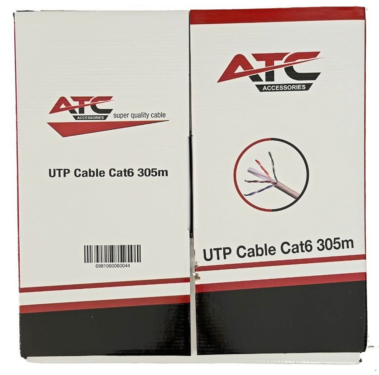 ATC Στροφείο Δικτύου ATC-613 UTP CAT6 305m Γκρί Εσωτερικό ATC Στροφείο Δικτύου ATC-613 UTP CAT6 305m Γκρί Εσωτερικό - Image 3