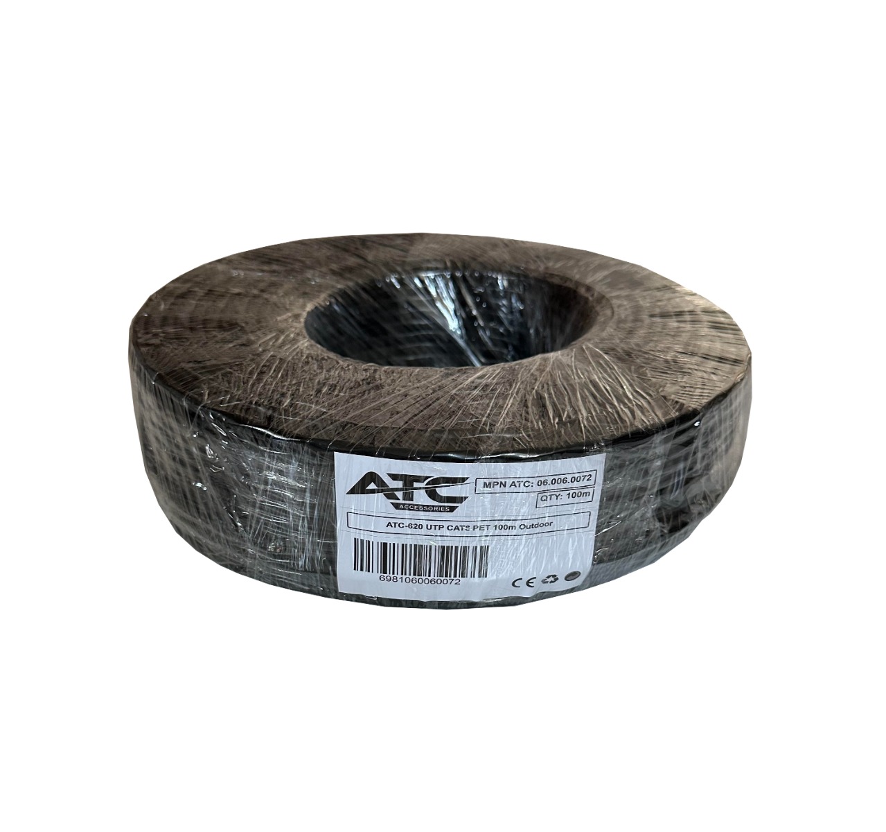 ATC Στροφείο Δικτύου ATC-620 UTP CAT6 PET 100m Εξωτερικό ATC Στροφείο Δικτύου ATC-620 UTP CAT6 PET 100m Εξωτερικό
