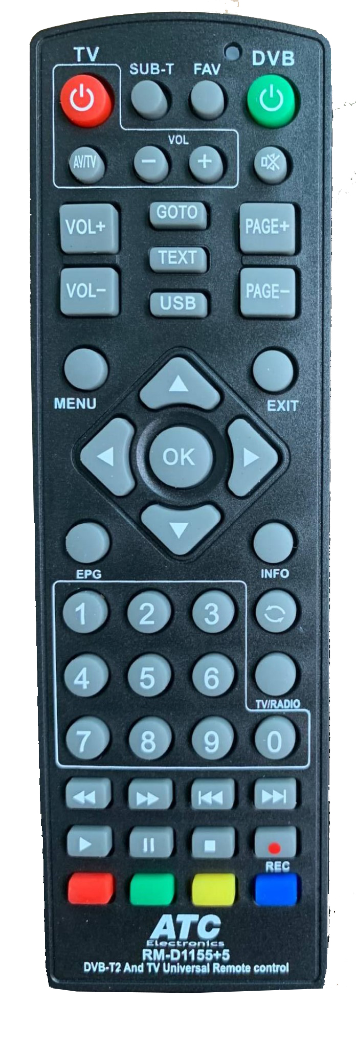 ATC Τηλεχειριστήριο Universal για Δέκτες L 1155 ATC Τηλεχειριστήριο Universal για Δέκτες L 1155