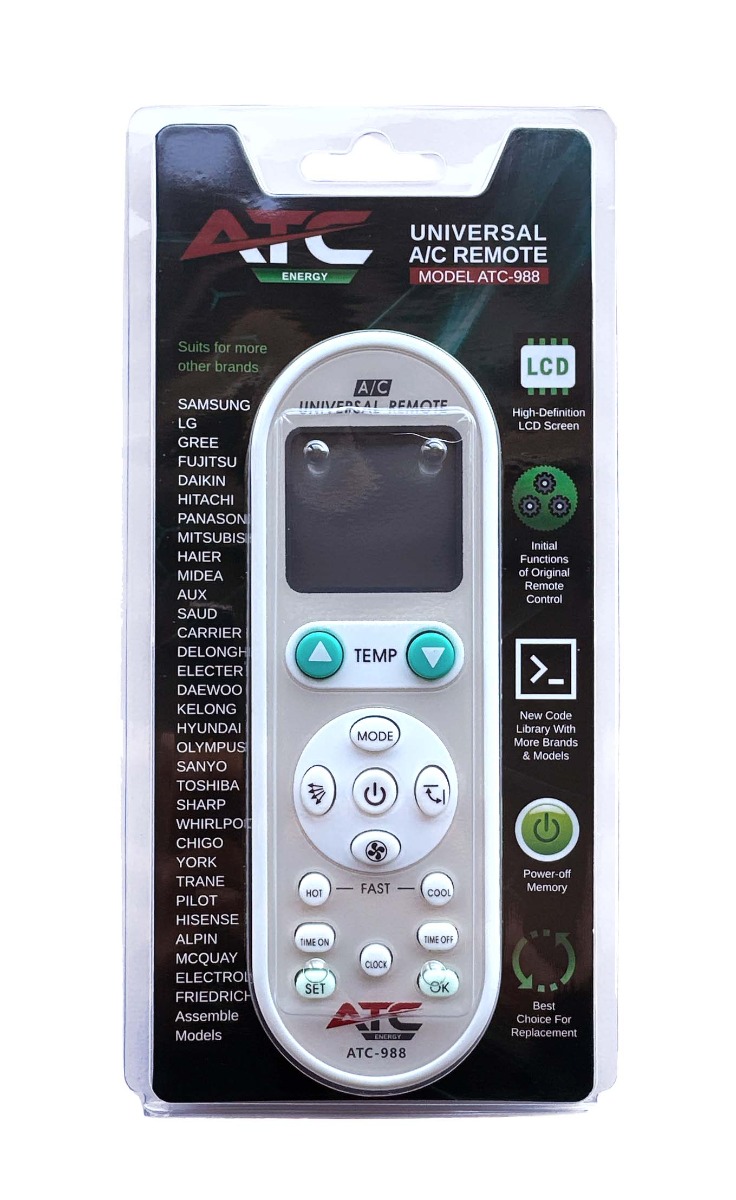 ATC Τηλεχειριστήριο Κλιματισμού Universal Aircool 988 ATC Τηλεχειριστήριο Κλιματισμού Universal Aircool 988 - Image 2