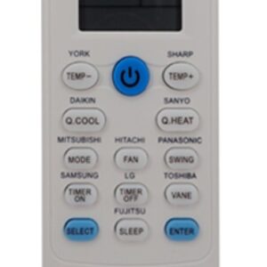 ATC Τηλεχειριστήριο Κλιματισμού Universal Aircool CRC1801