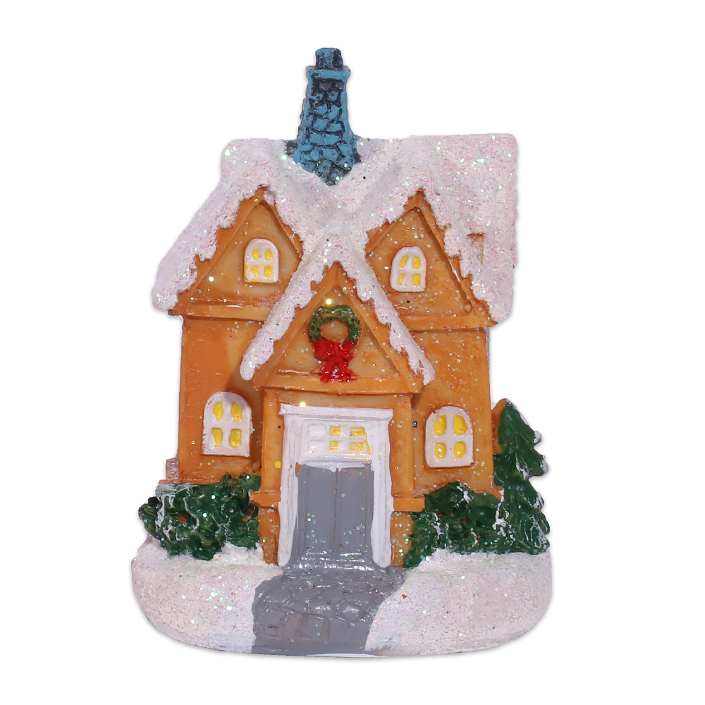 Artezan Christmas LED Table Top House Decoration Yellow 8.3*6.5*6cm Artezan Christmas LED Table Top House Decoration Yellow 8.3*6.5*6cm