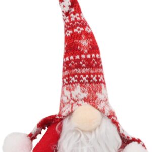 Artezan Χριστουγεννιάτικος Νάνος 24εκ Άσπρος με Κόκκινο