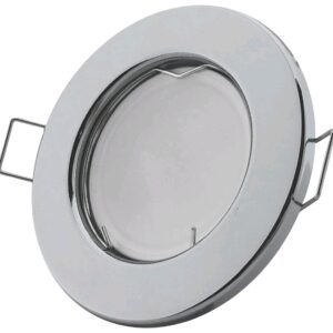 Avide GU10 Πλαίσιο Στρογγυλό Χρώμιο