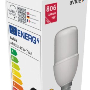 Avide LED Bright Stick Bulb T37 7W E14 Ψυχρό 6400K
