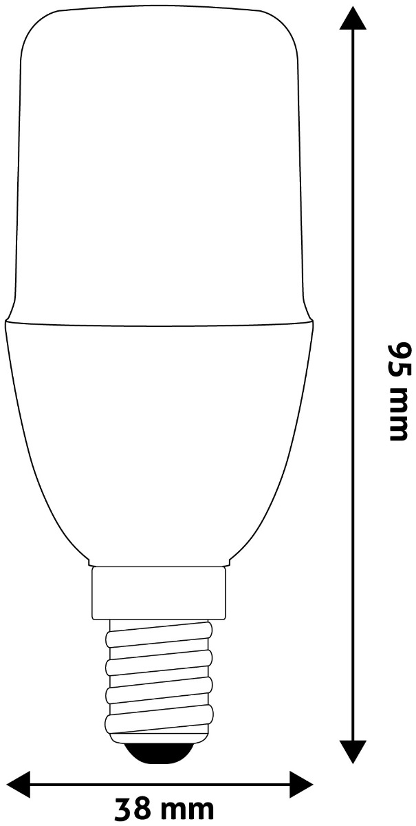 Avide LED Bright Stick Bulb T37 8W E14 Θερμό 3000K Avide LED Bright Stick Bulb T37 8W E14 Θερμό 3000K - Image 3
