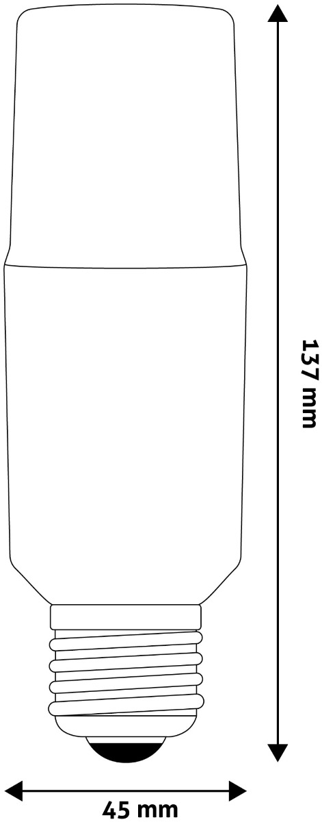 Avide LED Bright Stick Bulk T45 15W E27 Θερμό 3000K Avide LED Bright Stick Bulk T45 15W E27 Θερμό 3000K - Image 3