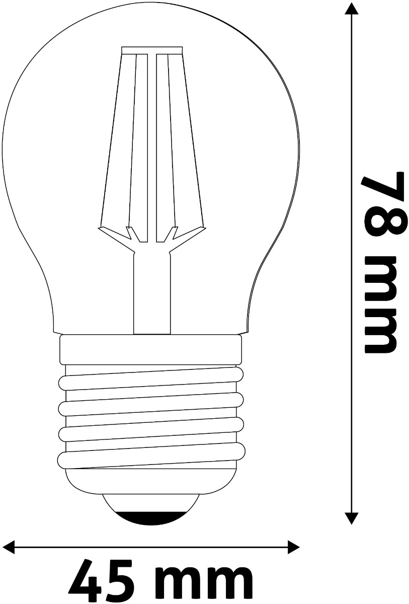 Avide LED Filament Mini Σφαιρική 4.5W E27 NW 4000K Avide LED Filament Mini Σφαιρική 4.5W E27 NW 4000K - Image 3