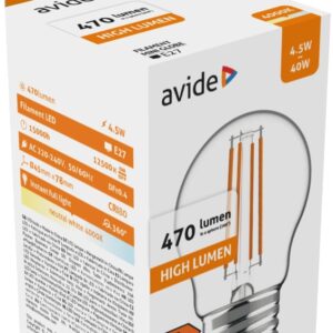 Avide LED Filament Mini Σφαιρική 4.5W E27 NW 4000K