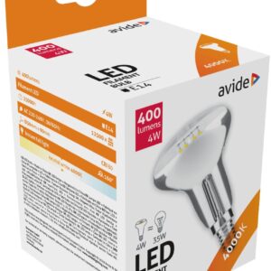 Avide LED Filament R50 4W E14 160° Λευκό 4000K