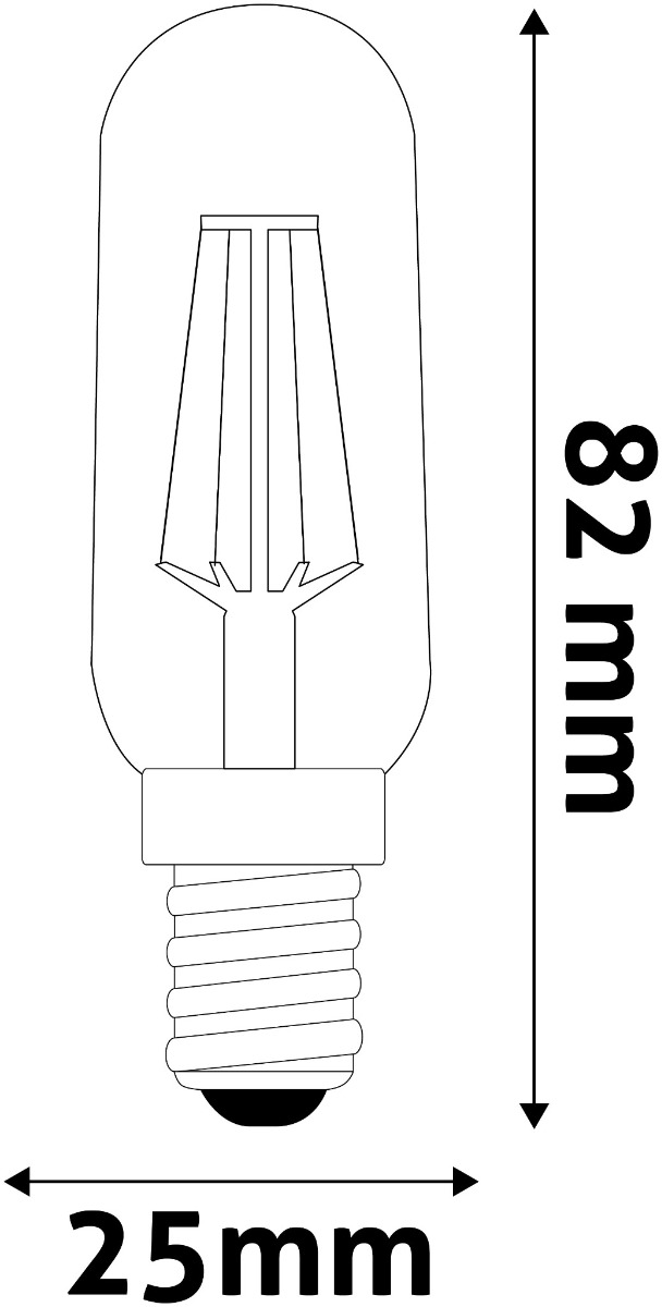 Avide LED Filament T25 2W E14 Λευκό 4000K Avide LED Filament T25 2W E14 Λευκό 4000K - Image 3