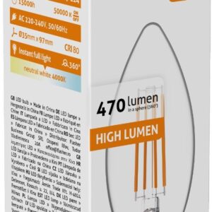 Avide LED Filament Κερί 4.5W E14 Λευκό 4000K