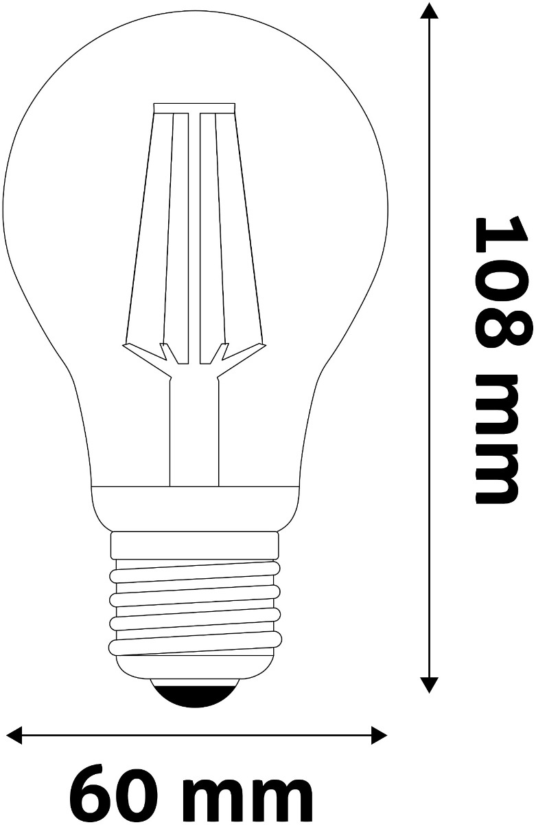 Avide LED Filament Κοινή 7W E27 Λευκό 4000K Avide LED Filament Κοινή 7W E27 Λευκό 4000K - Image 3