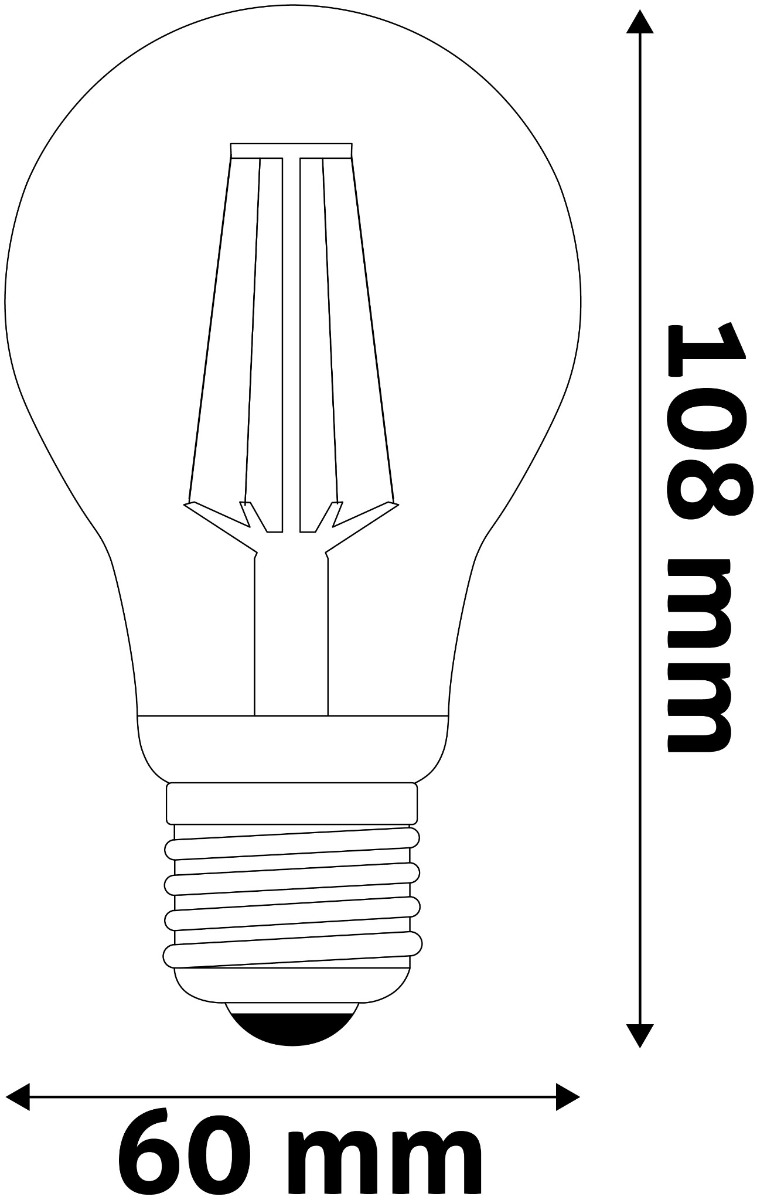 Avide LED Filament Κοινή 8.5W E27 Θερμό 2700K Υψηλής Φωτεινότητας Avide LED Filament Κοινή 8.5W E27 Θερμό 2700K Υψηλής Φωτεινότητας - Image 3
