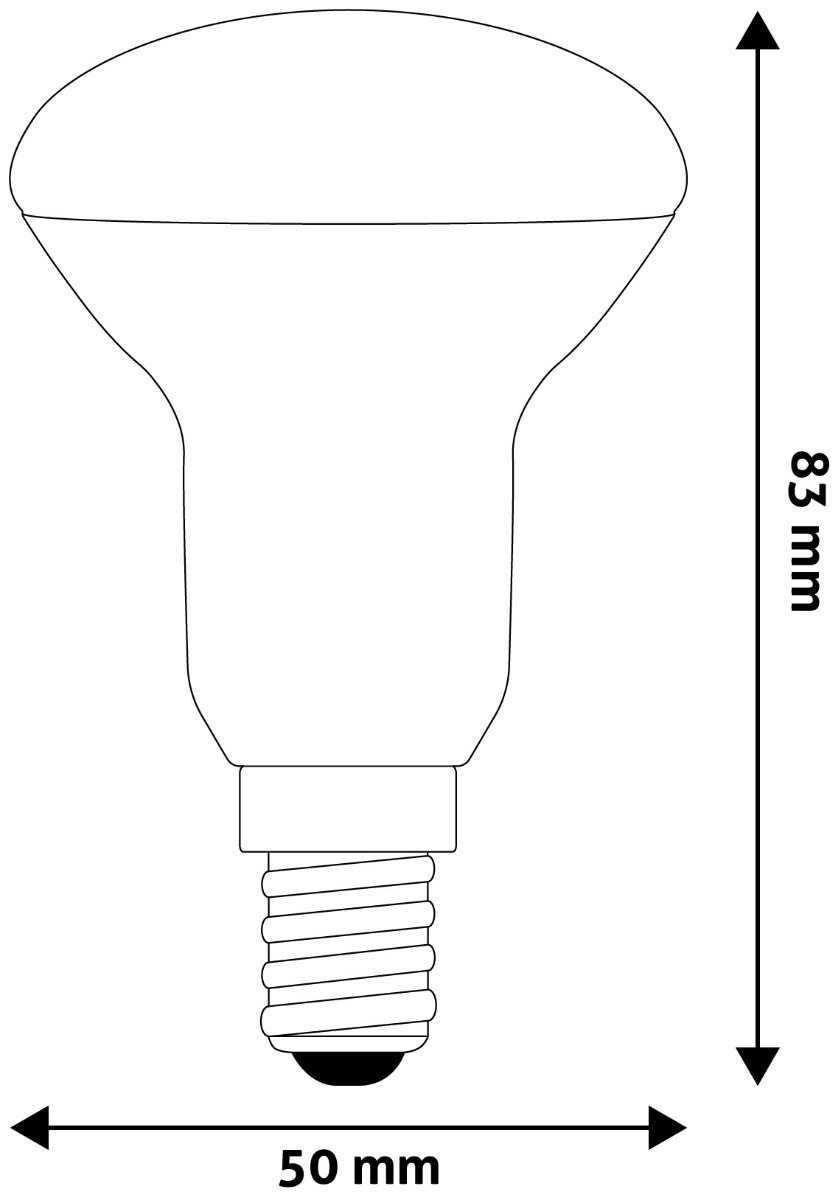 Avide LED R50 4.9W E14 Ψυχρό 6400K Avide LED R50 4.9W E14 Ψυχρό 6400K - Image 2