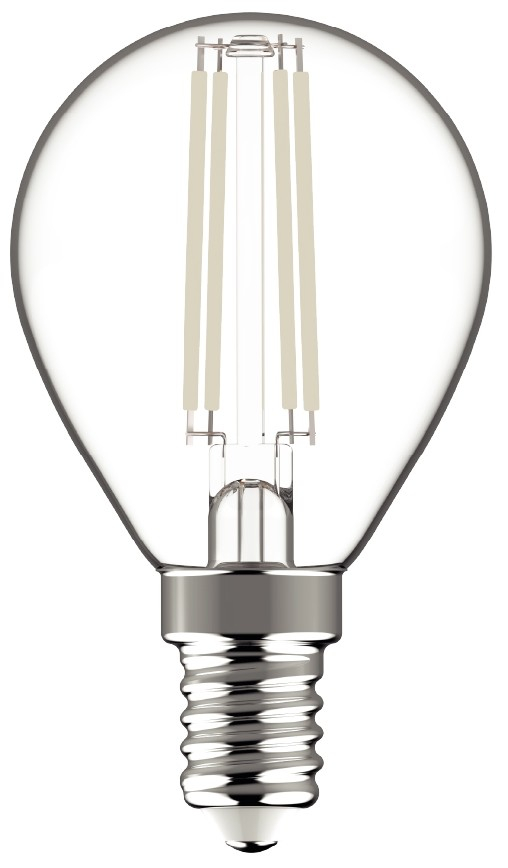 Avide LED White Filament Mini Σφαιρική 4.5W E14 WW 2700K Avide LED White Filament Mini Σφαιρική 4.5W E14 WW 2700K - Image 2