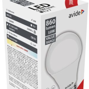 Avide LED Κοινή 10W E27  Θερμό 3000K Value