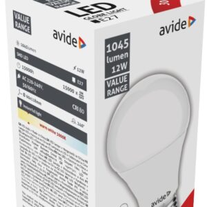 Avide LED Κοινή 12W E27  Θερμό 3000K Value