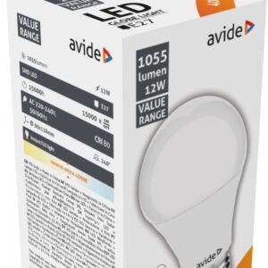 Avide LED Κοινή 12W E27  Λευκό 4000K Value