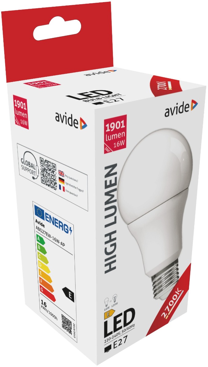 Avide LED Κοινή A70 16W E27 Θερμό 2700K Υψηλής Φωτεινότητας Avide LED Κοινή A70 16W E27 Θερμό 2700K Υψηλής Φωτεινότητας