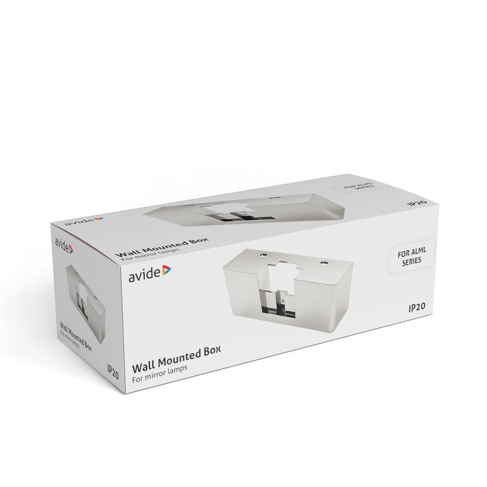 Avide LED Κουτί Τοποθέτησης Λαμπτήρων Καθρέφτη Chrome Avide LED Κουτί Τοποθέτησης Λαμπτήρων Καθρέφτη Chrome - Image 2