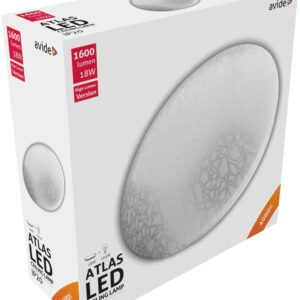 Avide LED Μοντέρνα Πλαφονιέρα Οροφής Atlas (Mosaic) 18W 330*100mm Λευκό 4000K
