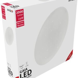 Avide LED Μοντέρνα Πλαφονιέρα Οροφής Gaia 24W 380*105.0mm Θερμό 3000K