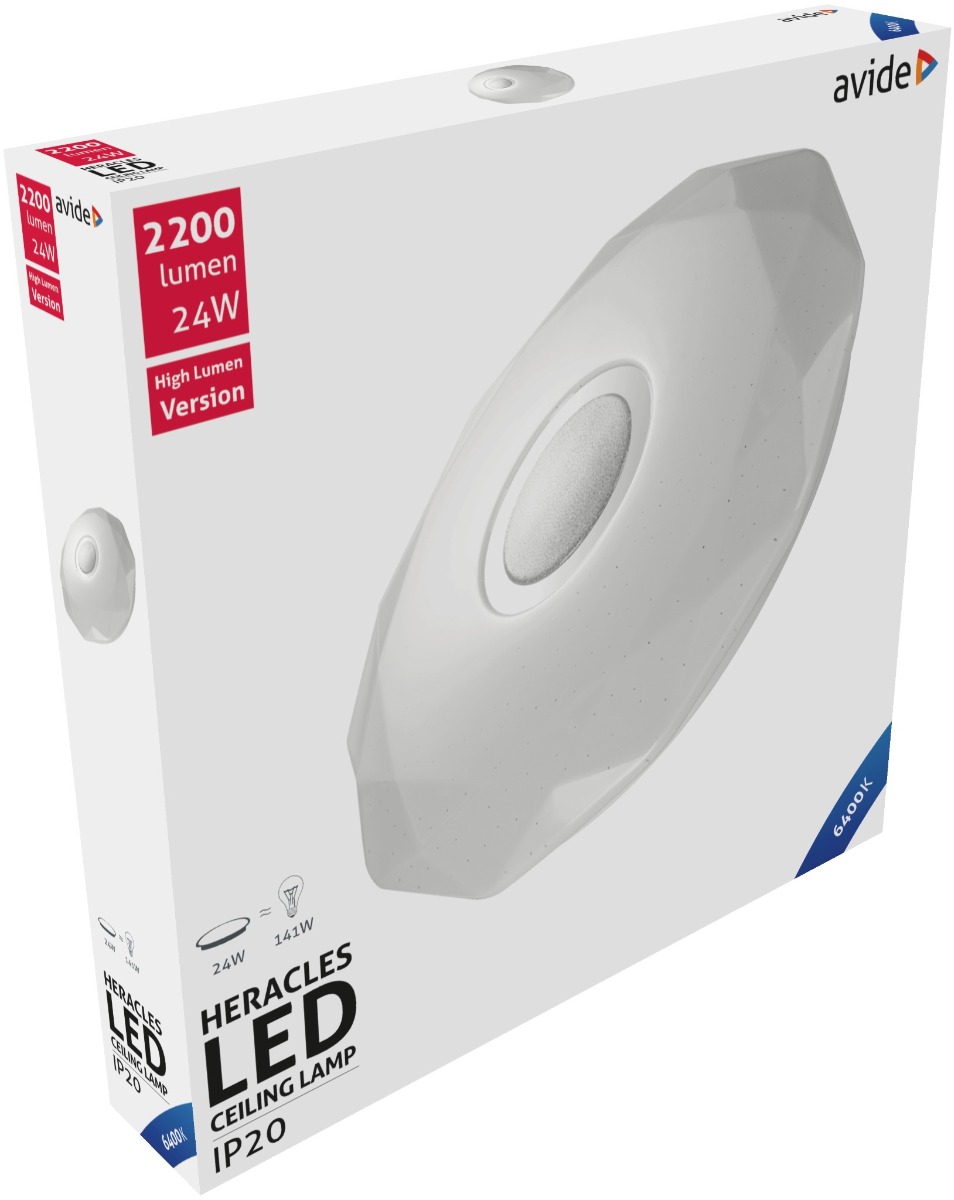 Avide LED Μοντέρνα Πλαφονιέρα Οροφής Heracles 24W 395*66mm Ψυχρό 6400K Avide LED Μοντέρνα Πλαφονιέρα Οροφής Heracles 24W 395*66mm Ψυχρό 6400K