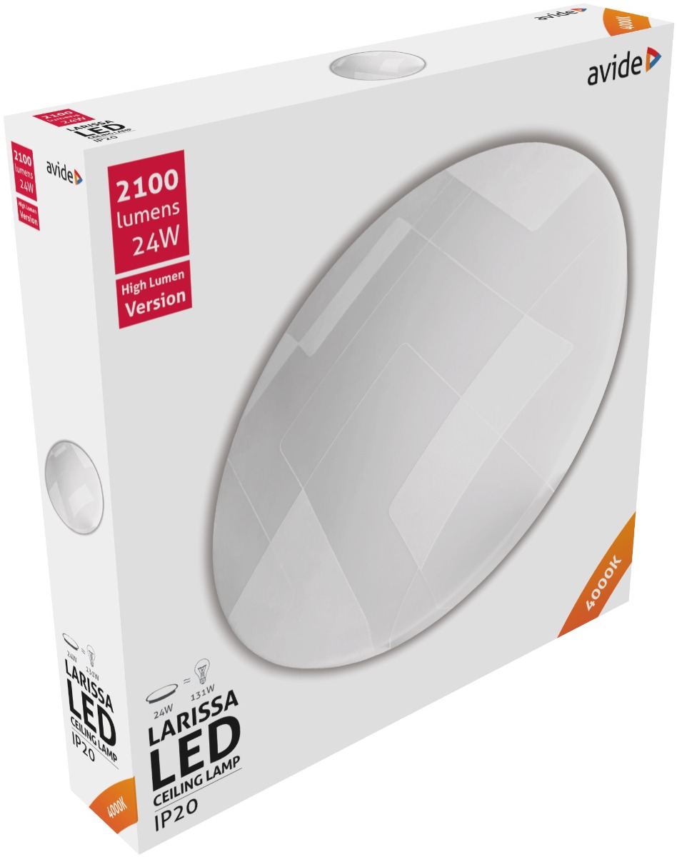 Avide LED Μοντέρνα Πλαφονιέρα Οροφής Larissa 24W 375*70mm Λευκό 4000K Avide LED Μοντέρνα Πλαφονιέρα Οροφής Larissa 24W 375*70mm Λευκό 4000K