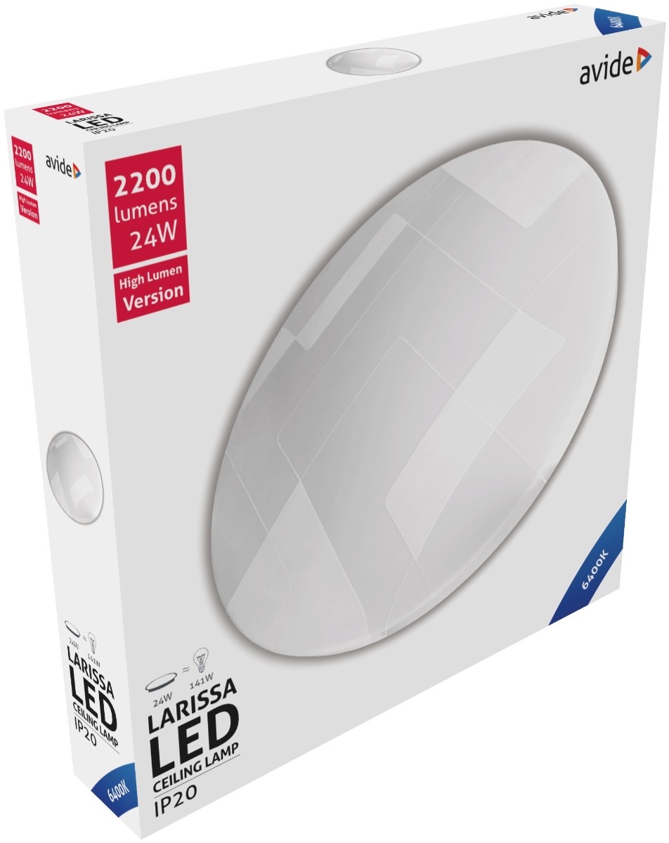 Avide LED Μοντέρνα Πλαφονιέρα Οροφής Larissa 24W 375*70mm Ψυχρό 6400K Avide LED Μοντέρνα Πλαφονιέρα Οροφής Larissa 24W 375*70mm Ψυχρό 6400K
