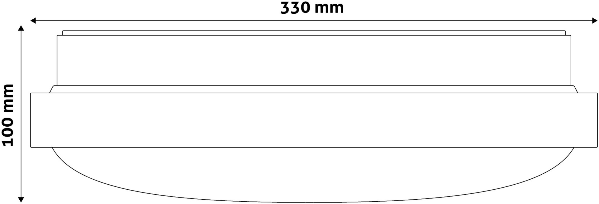 Avide LED Μοντέρνα Πλαφονιέρα Οροφής Pandora (Αλουμίνιο) 18W 330*100mm Λευκό 4000K Avide LED Μοντέρνα Πλαφονιέρα Οροφής Pandora (Αλουμίνιο) 18W 330*100mm Λευκό 4000K - Image 3