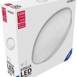 Avide LED Μοντέρνα Πλαφονιέρα Οροφής Stella (Starry) 24W 380*110.0mm Ψυχρό 6400Κ