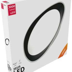Avide LED Μοντέρνα Πλαφονιέρα Οροφής Zeus 48W Λευκό 4000K