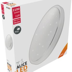 Avide LED Πλαφονιέρα Oyster IP44 Alice 24W 380*110mm NW 4000K