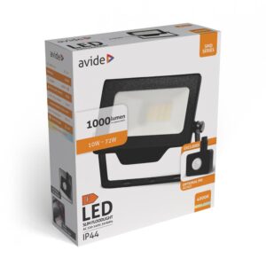 Avide LED Προβολέας SMD 10W NW 4000K με Προαιρετικό PIR