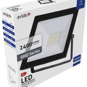 Avide LED Προβολέας Slim SMD 30W Ψυχρό 6400K Value