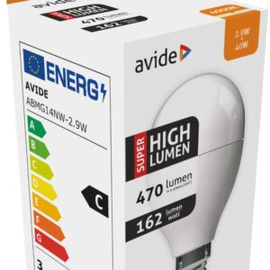Avide LED Σφαιρική G45 2.9W E14 Λευκό 4000K Super Υψηλής Φωτεινότητας