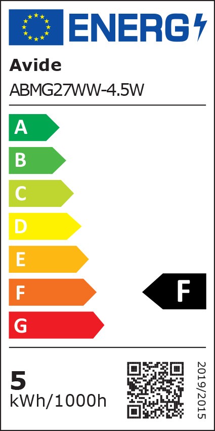 Avide LED Σφαιρική G45 4.5W E27 Θερμό 3000K Avide LED Σφαιρική G45 4.5W E27 Θερμό 3000K - Image 3